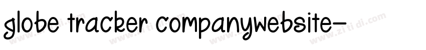 globe tracker companywebsite字体转换